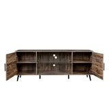 TV Stand Mid-Century Wood Modern Entertainment Center Adjustable Storage Cabinet TV Console for Living Room