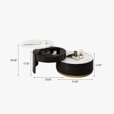 Lift-top Modern Nesting Coffee Table Set