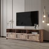 Modern minimalist TV cabinet 80 inch TV stand, open locker Living Room Bedroom