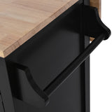 Black Island Kitchen Cart