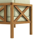 Claudio Solid Wood 5 - Person Seating Group with Cushions