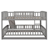 Grey Bunk Bed with Slide