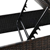Outdoor Wicker Chaise Lounge - 2 Piece patio lounge chai; chase longue; lazy boy recliner; outdoor lounge chairs set of 2 beach chairs, recliner chair with side table