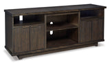 Ashley Brazburn 66" Dark Brown Contemporary TV Stand W955-68