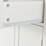 White Kitchen Island Cart