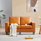 Orisfur. Modern Style Loveseat PU Leather Upholstered Couch Furniture for Home or Office (Loveseat)