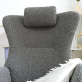 Rocking Chair - with rubber leg and cashmere fabric, suitable for living room and bedroom