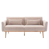 COOLMORE  Velvet  Sofa , Accent sofa .loveseat sofa with  metal  feet