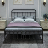 Full Victorian Vintage Style Platform Metal Bed Frame