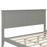 Gray Solid Wood 3 Pieces Queen Bedroom Sets