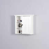 Bathroom Wooden Wall Cabinet with a Door 20.86x5.71x20 inch