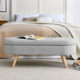 Ottoman Oval Storage Bench