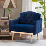 COOLMORE Accent  Chair  ,leisure single sofa  with Rose Golden  feet