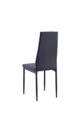 Black Dining chair set for 4