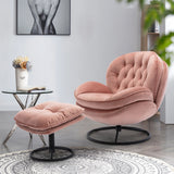 Accent chair  TV Chair  Living room Chair Pink sofa with Ottoman