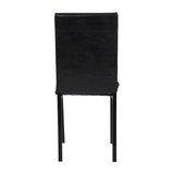 Furniture 5 Piece Metal Dinette Set with Faux Marble Top - Black,dinning set,table&4 chairs