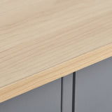 Kitchen Island Cart with Two Storage Cabinets and Four Locking Wheels, Wine Rack, Two Drawers, Spice Rack, Towel Rack