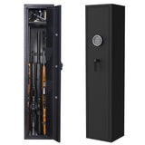 Gun Safe, Rifle Safe  Gun Storage Cabinet（4-5 Rifle and 2 Pistol） with Digital Keypad Lock,Quick Access Electronic Firearm Gun Security Cabinet,Black