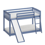Bunk Bed Twin Over Twin with Slide & Ladder
