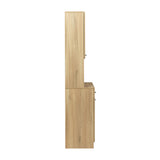 Tall Kitchen Cabinet, with 6-Doors, 1-Open Shelves and 1-Drawer