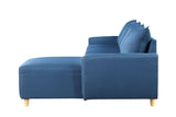 Blue Sectional Sofa, Blue Fabric