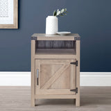 Nightstand, Rustic Oak End Table Side Table