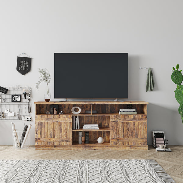 TV Stand ,Modern Wood Universal Media Console,Home Living Room Furniture Entertainment Center