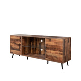 TV Stand Mid-Century Wood Modern Entertainment Center Adjustable Storage Cabinet TV Console for Living Room