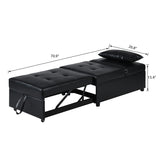 Black sofa bed