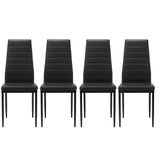 Black Dining chair set for 4