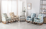 COOLMORE  living  room Comfortable  rocking chair  living room chair Beige