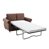Orisfur Pull Out Sofa Bed  Loveseat Sleeper with Twin Size Memory Mattress for Living Room Spaces
