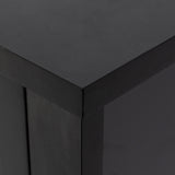 DRAWER DRESSER CABINET，BAR CABINET, storge cabinet, lockers, retro shell-shaped handle, can be placed in the living room, bedroom, dining room, black