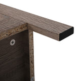 Set of 2 Nightstand, Bedside Furniture with X-Shaped Door