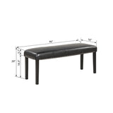 6-piece Dining Table Set with 1 Faux Marble Top Table,4 Upholstered Seats