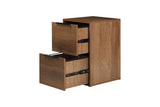WOOD FILE CABINET 2 DRAWERS