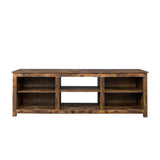 Living room TV stand furniture with 6 storage compartments and 1 shelf cabinet, high-quality particle board