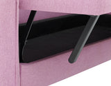 Modern Pink Storage Sofa Multifunctional Folding Living Room Sofa Bed Furniture