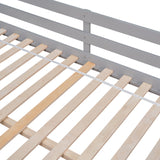 Full Over Full Bunk Bed with 2 Drawers and Staircase