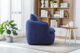 COOLMORE Swivel Barrel Chair, Comfy Round Accent Sofa Chair for Living Room, 360 Degree Swivel Barrel Club Chair, Leisure Arm Chair for Nursery, Hotel, Bedroom, Office, Lounge