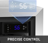 Under Counter Refrigerator, Stainless Steel Under Counter Drawer Fridge ICEJUNGLE Beverage Fridge Refrigerator with Digital Displayfor Outdoor and Home Use