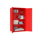 Metal Locker Storage Cabinet Locker Children Locker Double Doors Lokcer Hanging Cloth Home School Classroom Requires Assembly