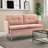 COOLMORE  Velvet  Sofa , Accent sofa .loveseat sofa with Stainless feet