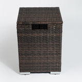 Outdoor Gas Fire Pit  Square Fire Pit Table with Propane Tank Cover