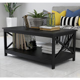 Coffee Table Oxford End Table-Black Color