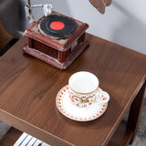 Classic brown Side Table , 2-Tier Small Space End Table ,Modern Night Stand, Sofa table, Side Table with Storage Shelve