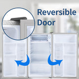 Compact refrigerator with freezer, 3.2 Cu.ft Mini Fridge with Reversible Door, 5 Settings Temperature Adjustable for Kitchen, Bedroom, Dorm, Apartment, Bar, Office, RV