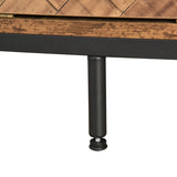 Corner Shelf with Two Drawers 72.64\'\' Tall, 4-tier Industrial Bookcase, Black