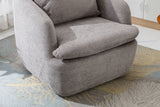 COOLMORE Swivel Barrel Chair, Comfy Round Accent Sofa Chair for Living Room, 360 Degree Swivel Barrel Club Chair, Leisure Arm Chair for Nursery, Hotel, Bedroom, Office, Lounge