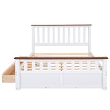 Queen 3-Piece Bedroom Set Platform Bed with Nightstand